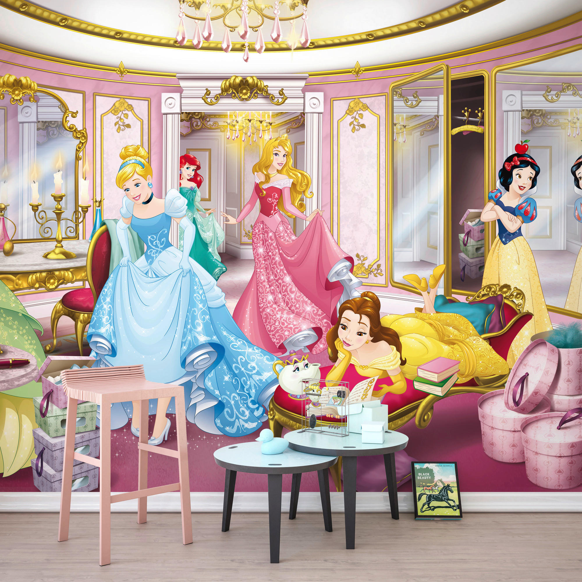 FOTOTAPETE Disney Prinzessinnen  - Multicolor, Basics (368/254cm) - Xora