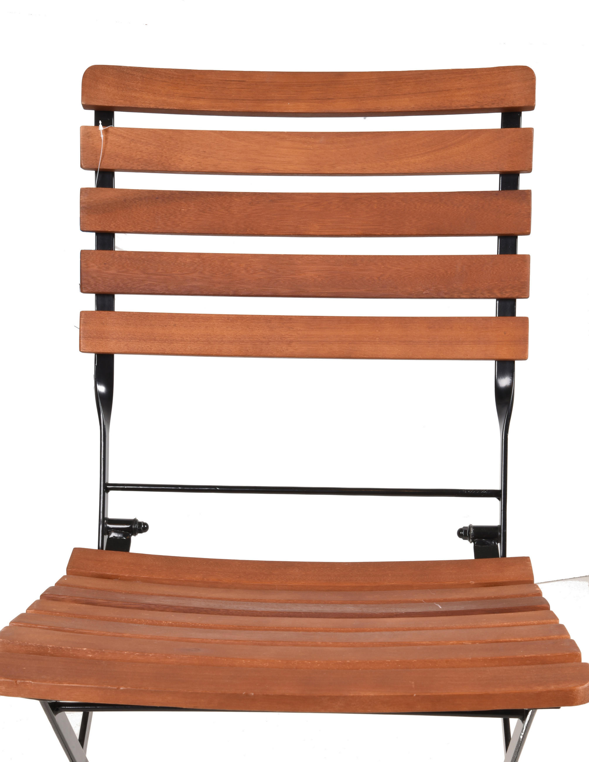 GARTENKLAPPSTUHL Eukalyptusholz Stahl Braun, Schwarz  - Schwarz/Braun, MODERN, Holz/Metall (58/90/45cm) - Gardenson