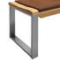 SITZBANK 200/83/54 cm in Braun, Eichefarben, Edelstahlfarben - Edelstahlfarben/Eichefarben, Natur, Holz/Textil (200/83/54cm) - Linea Natura SITZBANK 200/83/54 cm in Braun, Eichefarben, Edelstahlfarben - Edelstahlfarben/Eichefarben, Natur, Holz/Textil (200/83/54cm) - Linea Natura