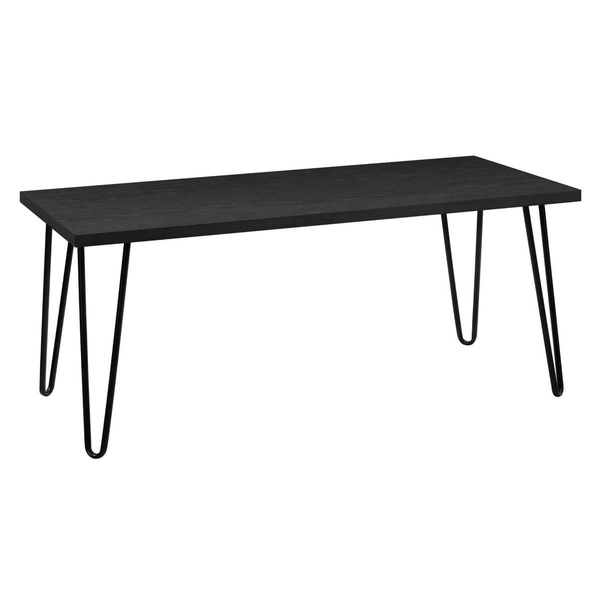 COUCHTISCH 106/46/50 cm rechteckig Schwarz  - Schwarz, Design, Holzwerkstoff/Metall (106/46/50cm) - MID.YOU