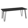 COUCHTISCH Owen 106/46/50 cm rechteckig Schwarz  - Schwarz, Design, Holzwerkstoff/Metall (106/46/50cm) - MID.YOU