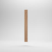 Hézagkitöltő léc magas elemhez - tölgyfa, Basics, fa (20/215/32cm) - Carryhome