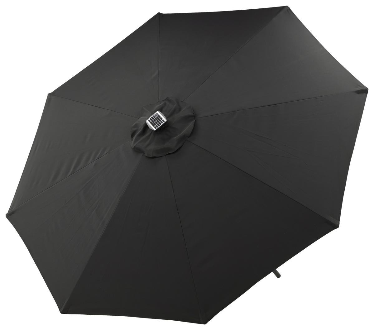 SONNENSCHIRM 270 cm  - Schwarz, KONVENTIONELL (270/241/270cm) - Gardenson