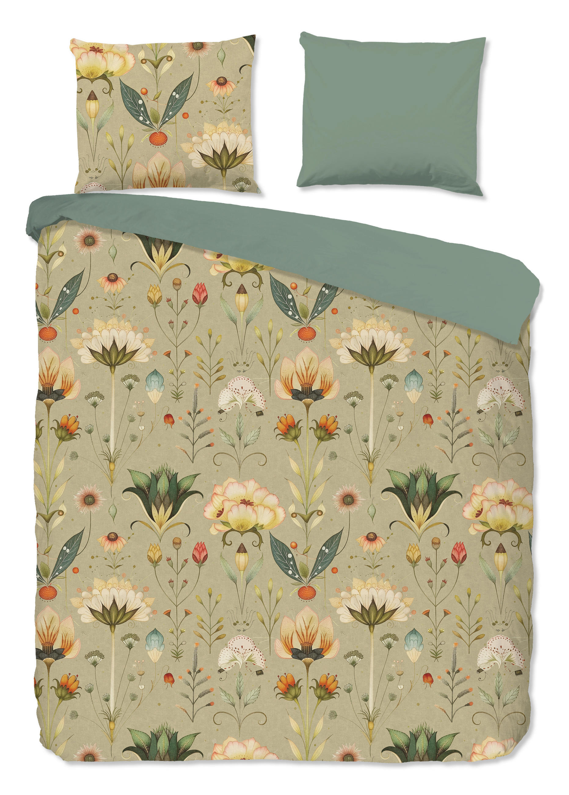 WENDEBETTWÄSCHE 2-teilig Good Morning Renforcé 140/200 cm  - Basics, Textil (140/200cm)