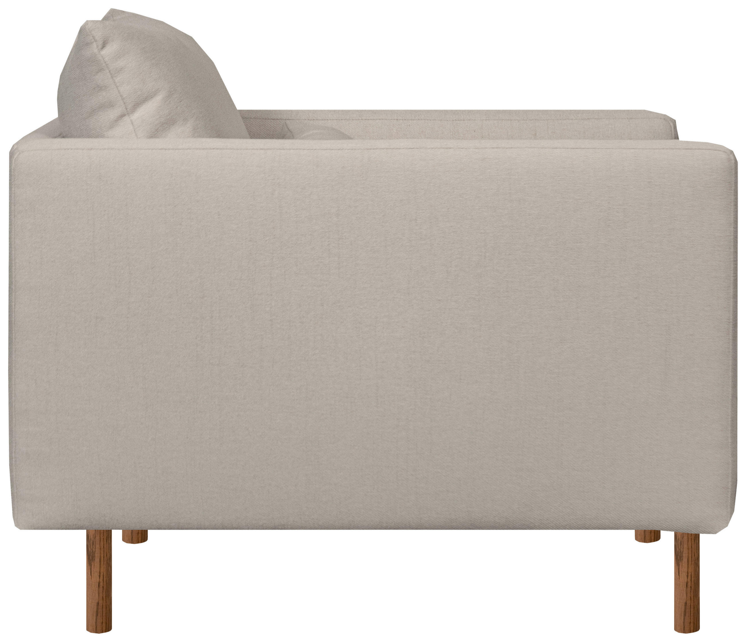 FÅTÖLJ i trä, metall, textil beige  - beige/brun, Klassisk, metall/trä (105/84/98cm) - Best Price