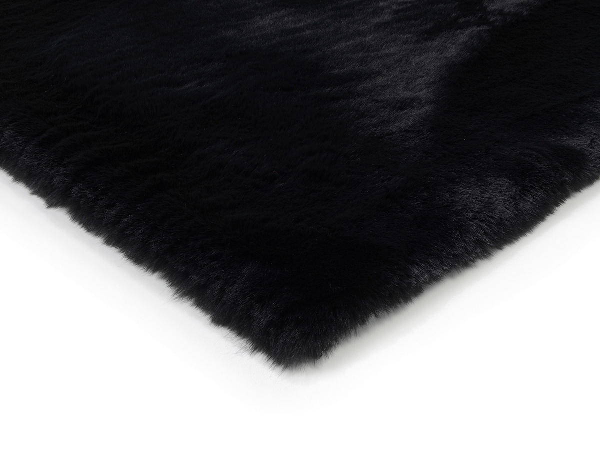 HOCHFLORTEPPICH 200/290 cm Silky Haven Schwarz  - Schwarz, Basics, Textil (200/290cm) - Novel