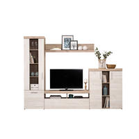 NAPPALI ÖSSZEÁLLÍTÁS ezüsttölgy színű  - ezüsttölgy színű, Basics, faalapú anyag (262/195/35cm) - Xora