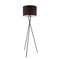 STEHLEUCHTE - Schwarz, Trend, Textil/Metall (62/160cm) - Globo