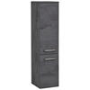 MIDISCHRANK 30/130/35 cm  - Edelstahlfarben/Grau, KONVENTIONELL, Holzwerkstoff/Metall (30/130/35cm) - Held