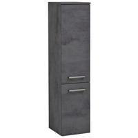 MIDISCHRANK 30/130/35 cm  - Edelstahlfarben/Grau, KONVENTIONELL, Holzwerkstoff/Metall (30/130/35cm) - Held