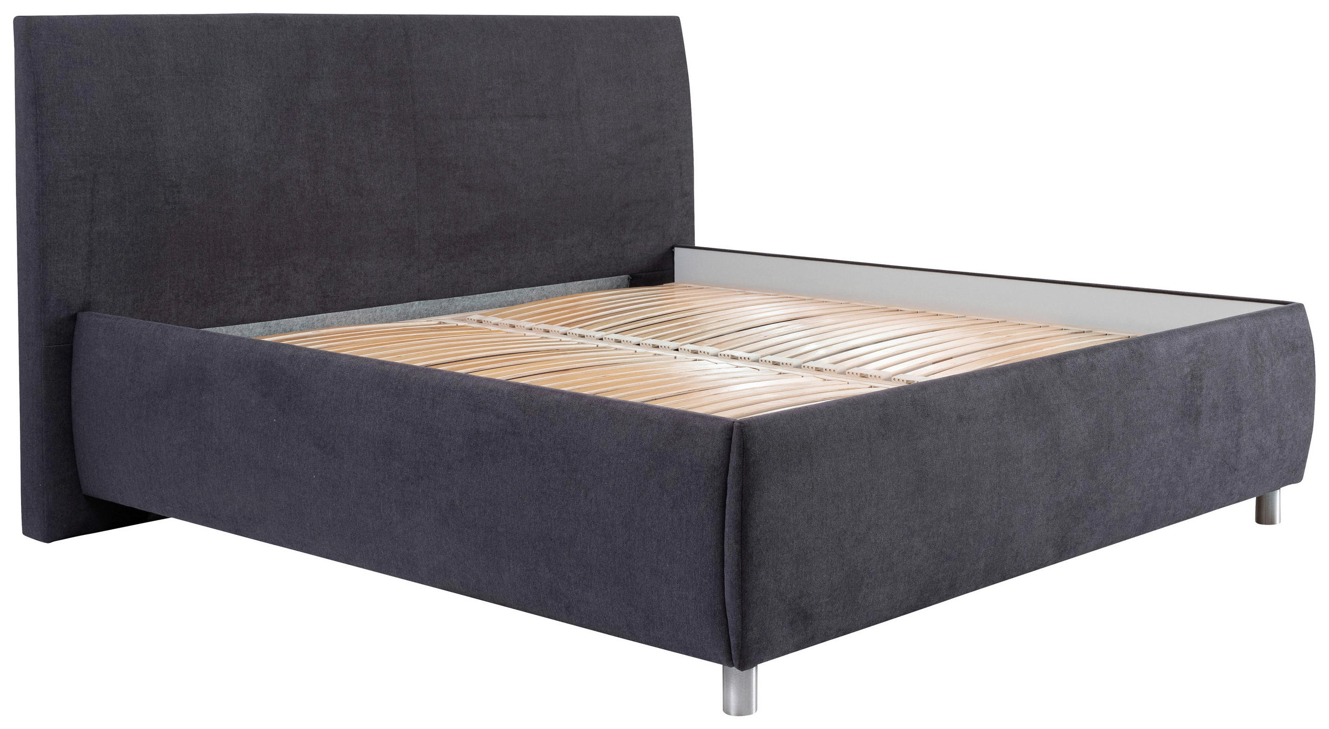 OBLAZINJENA POSTELJA   x  ,  - barve aluminija, Basics, les (180/200cm) - Esposa