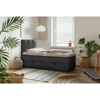 BOXBETT 90/200 cm  in Schwarz  - Schwarz, Modern, Holz/Holzwerkstoff (90/200cm) - MID.YOU