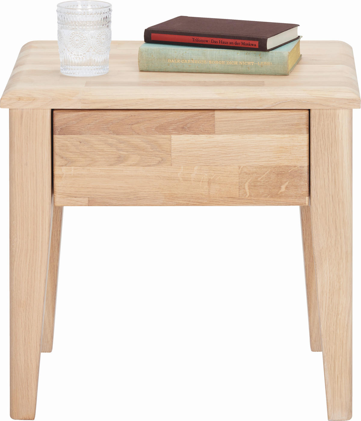 NACHTTISCH 50/48/40 cm  in massiv Wildeiche Eichefarben  - Eichefarben, Natur, Holz (50/48/40cm) - Linea Natura