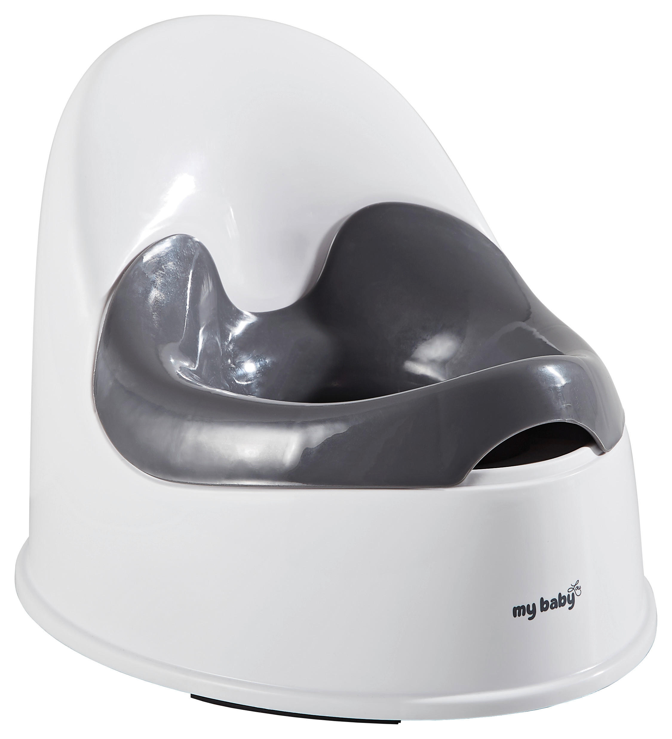 TÖPFCHEN BASIC GREY  - Weiß/Grau, Basics, Kunststoff (37/31/28,5cm) - My Baby Lou