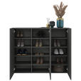 HÄNGESCHUHSCHRANK 120/100/34 cm  - Anthrazit, Design, Holzwerkstoff (120/100/34cm) - Hom`in