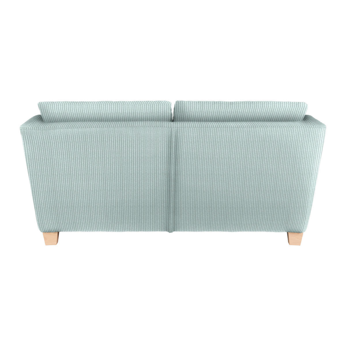 2-SITZER-SOFA in Cord Hellblau  - Naturfarben/Hellblau, Holz/Textil (190/70-85/95cm) - MID.YOU