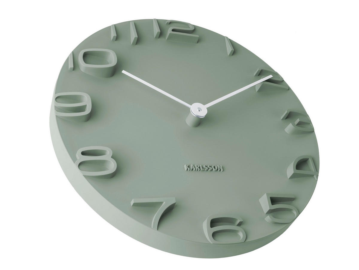 WANDUHR Grün 42/42/5 cm  - Grün, Basics, Kunststoff (42/42/5cm) - Karlsson