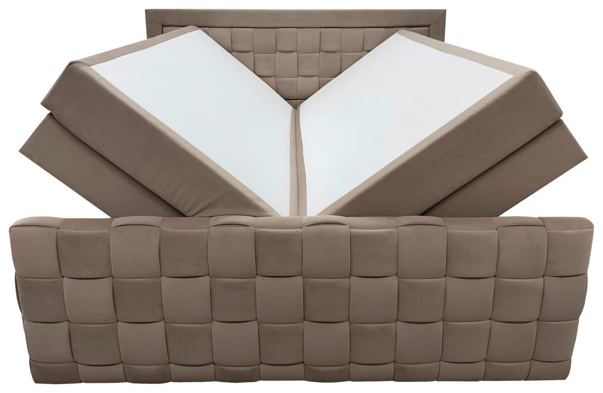 POSTEL BOXSPRING, 180/200 cm, béžová - béžová, Moderní, textil (180/200cm) - Livetastic