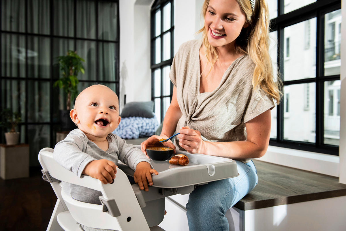 ESS- UND SPIELBRETT Alpha Tray  - Grau, Trend, Kunststoff (46/56,5/22,5cm) - Hauck