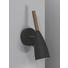 WANDLEUCHTE - Schwarz, Design, Holz/Metall (10/26cm)