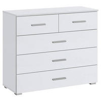 KOMMODE  in 93/81/42 cm  - Alufarben/Weiß, Basics, Holzwerkstoff/Kunststoff (93/81/42cm) - Xora