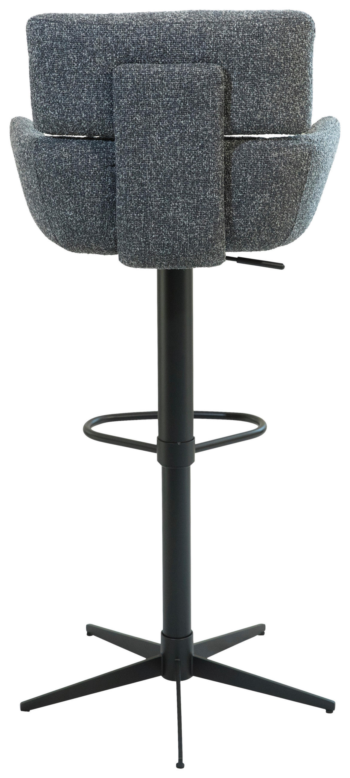 BAROVÁ ŽIDLE, černá, tmavě šedá - černá/tmavě šedá, Design, kov/textil (54/105/53cm) - Dieter Knoll