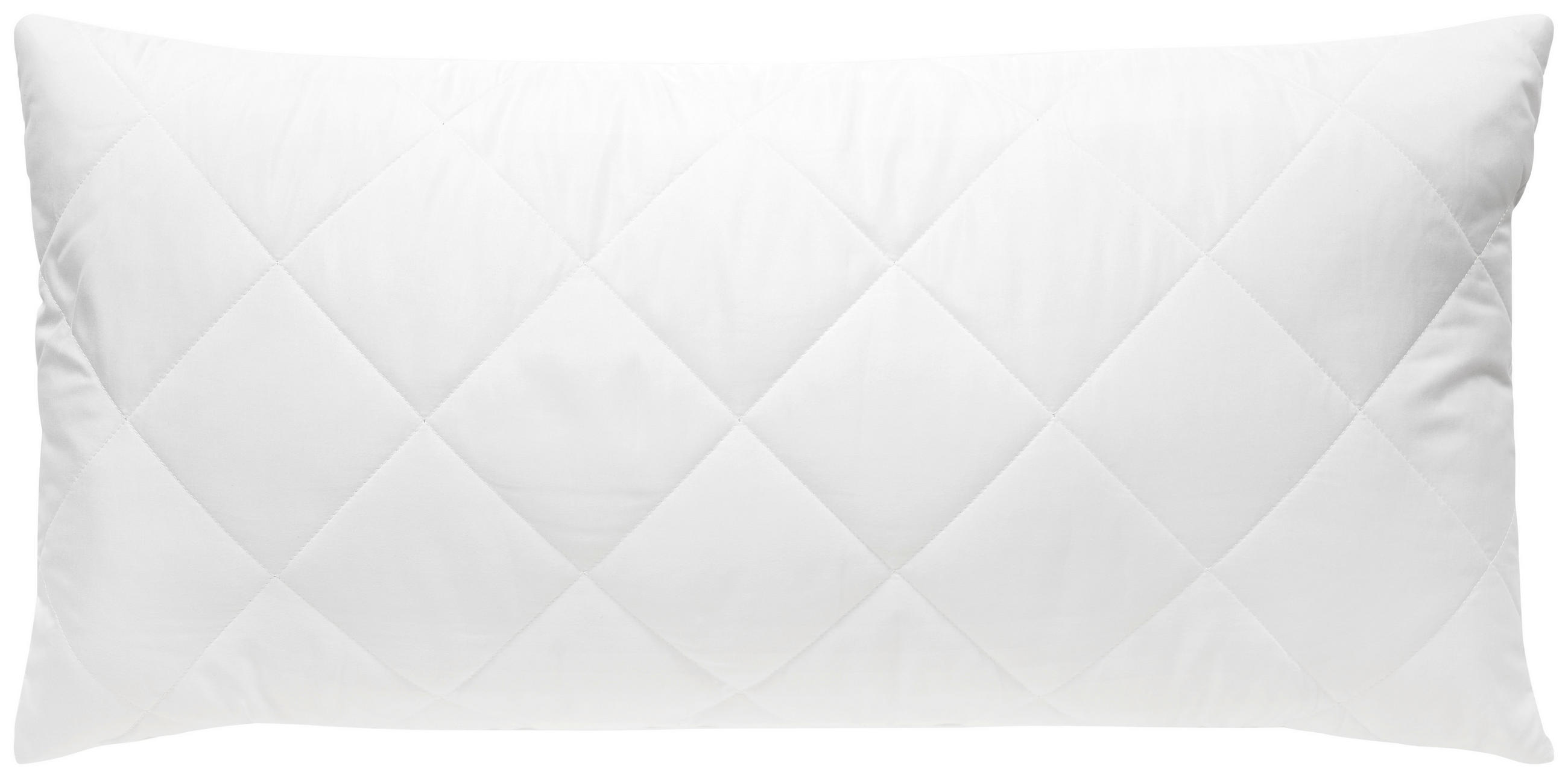 KOPFKISSEN 40/80 cm Faserbällchen  - Weiß, Basics, Textil (40/80cm)