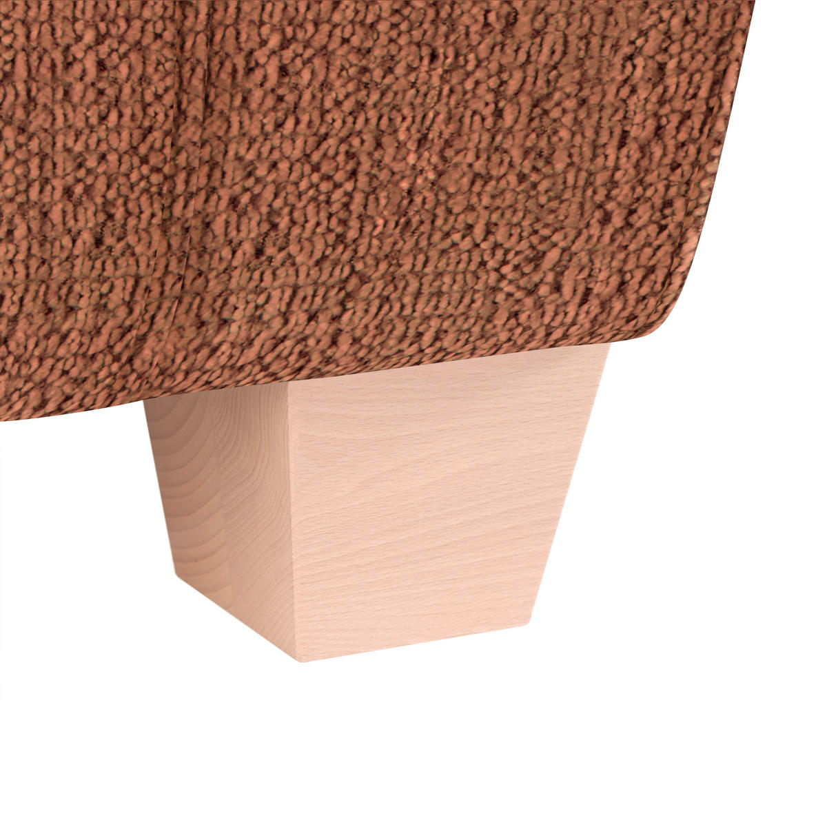 3-SITS SOFFA i chenille kopparfärgad  - naturfärgad/kopparfärgad, trä/textil (216/70-85/95cm) - MID.YOU