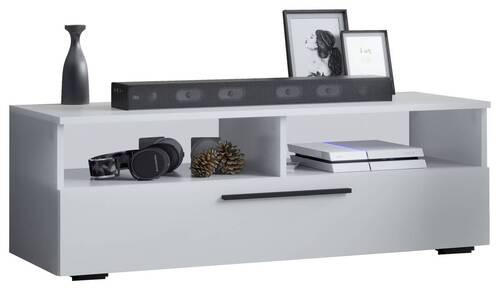TV-BÄNK  i 115/39/40 cm  - vit/svart, Modern, metall/trämaterial (115/39/40cm) - MID.YOU