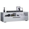LOWBOARD  in 115/39/40 cm  - Weiss/Schwarz, Modern, Holzwerkstoff/Kunststoff (115/39/40cm) - MID.YOU