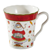 LONČEK ZA KAVO CHRISTMAS DREAM - rdeča/večbarvno, Konvencionalno, keramika (0,35l) - X-Mas