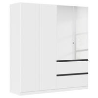 DREHTÜRENSCHRANK in Weiss  - Weiss, Modern, Holzwerkstoff (181/197/54cm) - Rauch Möbel