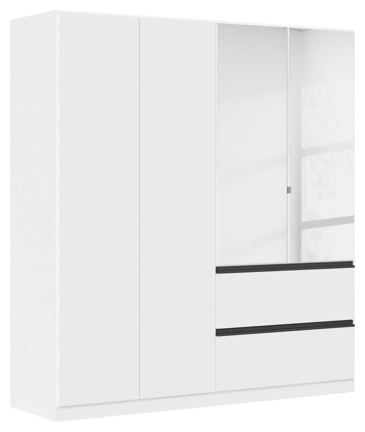 DREHTÜRENSCHRANK in Weiss  - Weiss, Modern, Holzwerkstoff (181/197/54cm) - Rauch Möbel