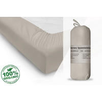 SPANNBETTTUCH 180-200/200 cm  - Sandfarben, Basics, Textil (180-200/200cm)