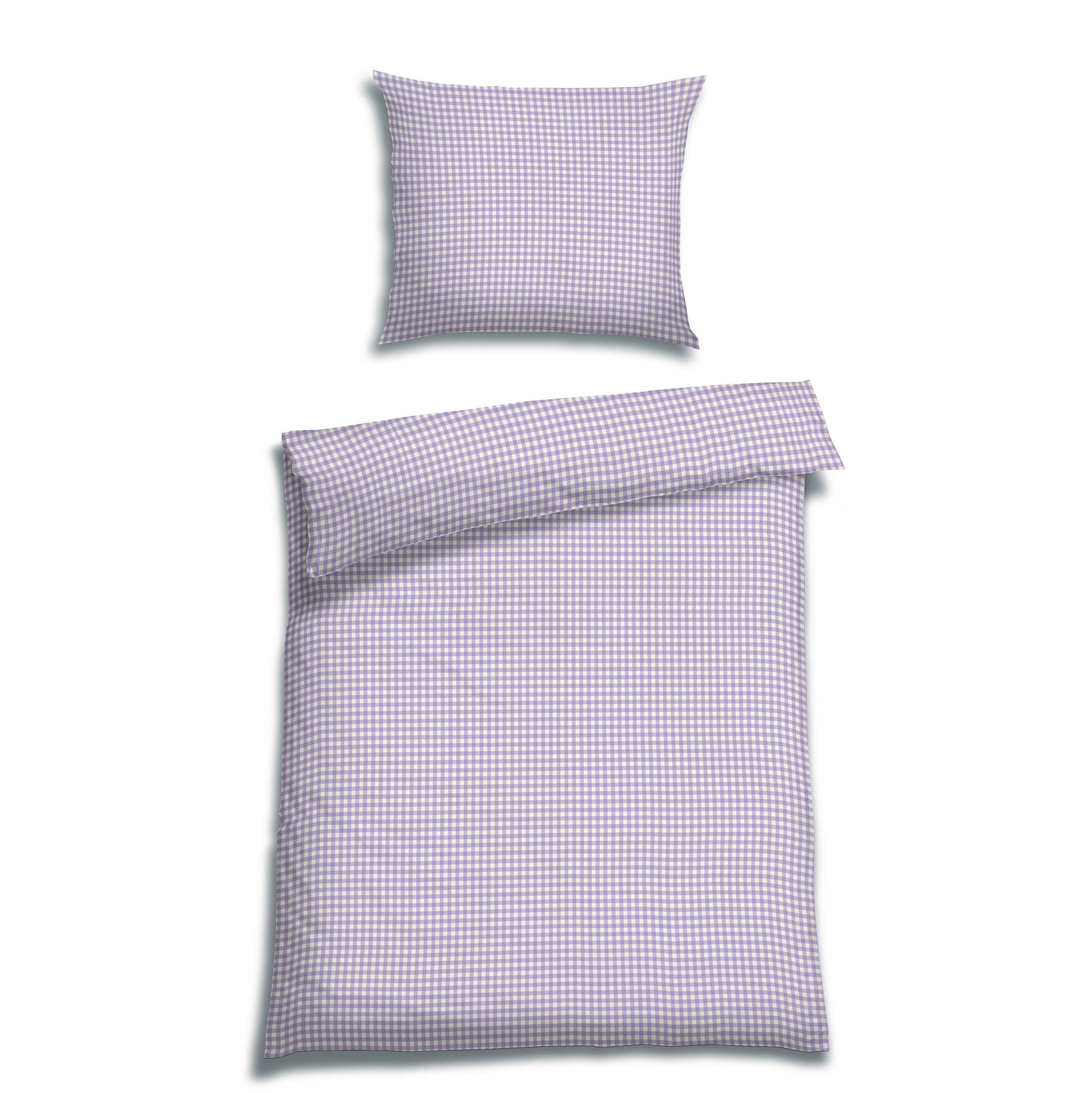 BETTWÄSCHE Seersucker 140/200 cm  - Lila/Weiß, Trend, Textil (140/200cm) - Florella