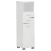 MIDISCHRANK 30/110,5/33 cm  - Chromfarben/Weiß, KONVENTIONELL, Holzwerkstoff/Kunststoff (30/110,5/33cm) - Stylife