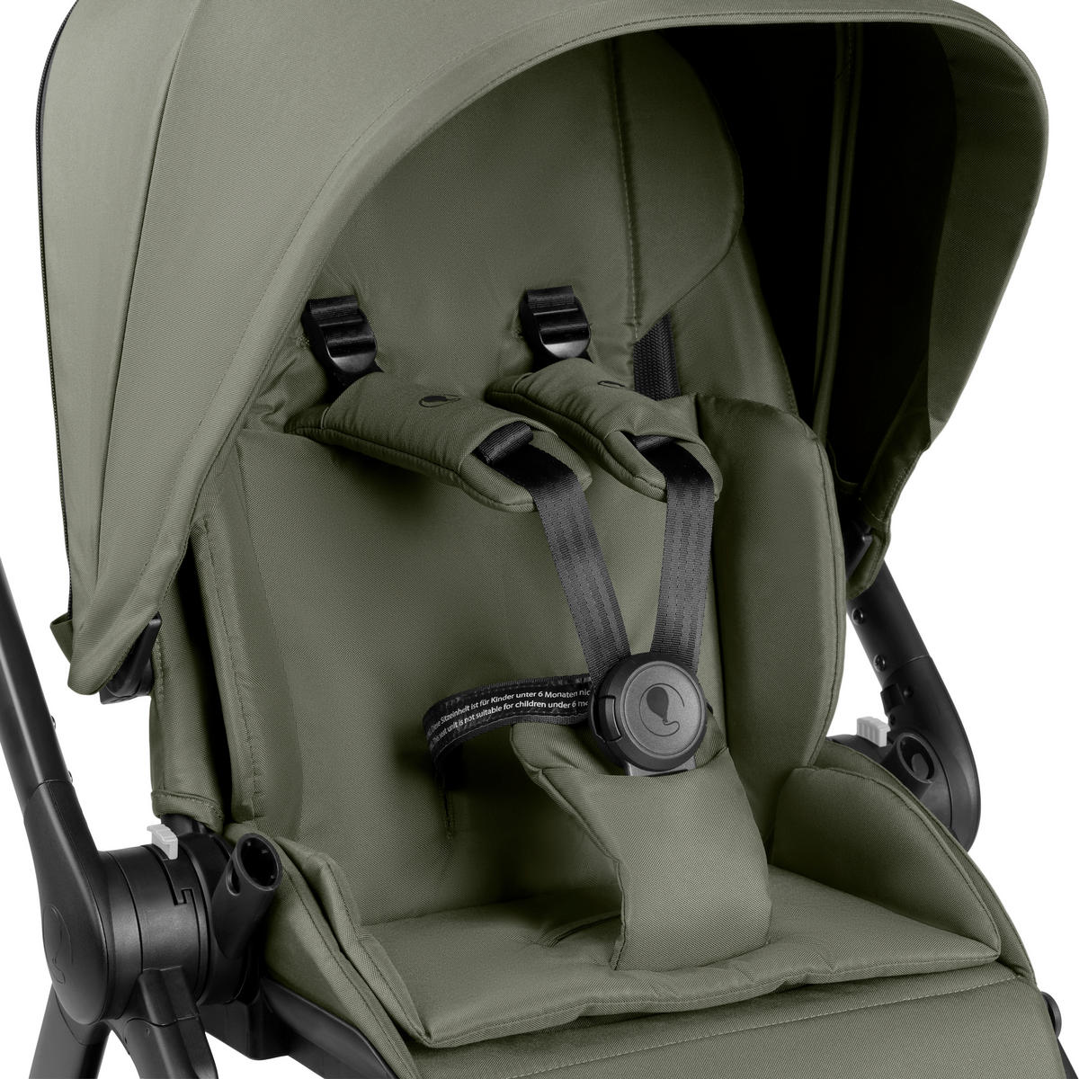 KOMBIKINDERWAGEN  City Life  Avocado  - Schwarz/Olivgrün, Basics, Textil/Metall (82,0/52,0/107,5cm) - ABC Design