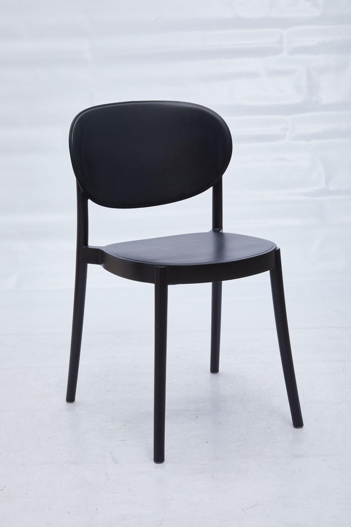 STOLICA  crna       - crna, Moderno, plastika (50/79/57cm)