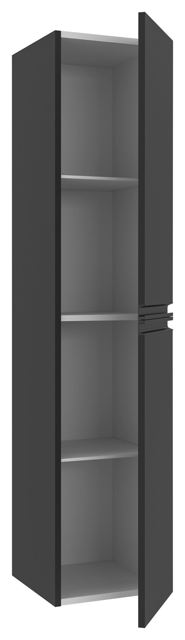 MIDISCHRANK 40/170/40 cm  - Schwarz, MODERN, Holzwerkstoff/Metall (40/170/40cm) - MID.YOU