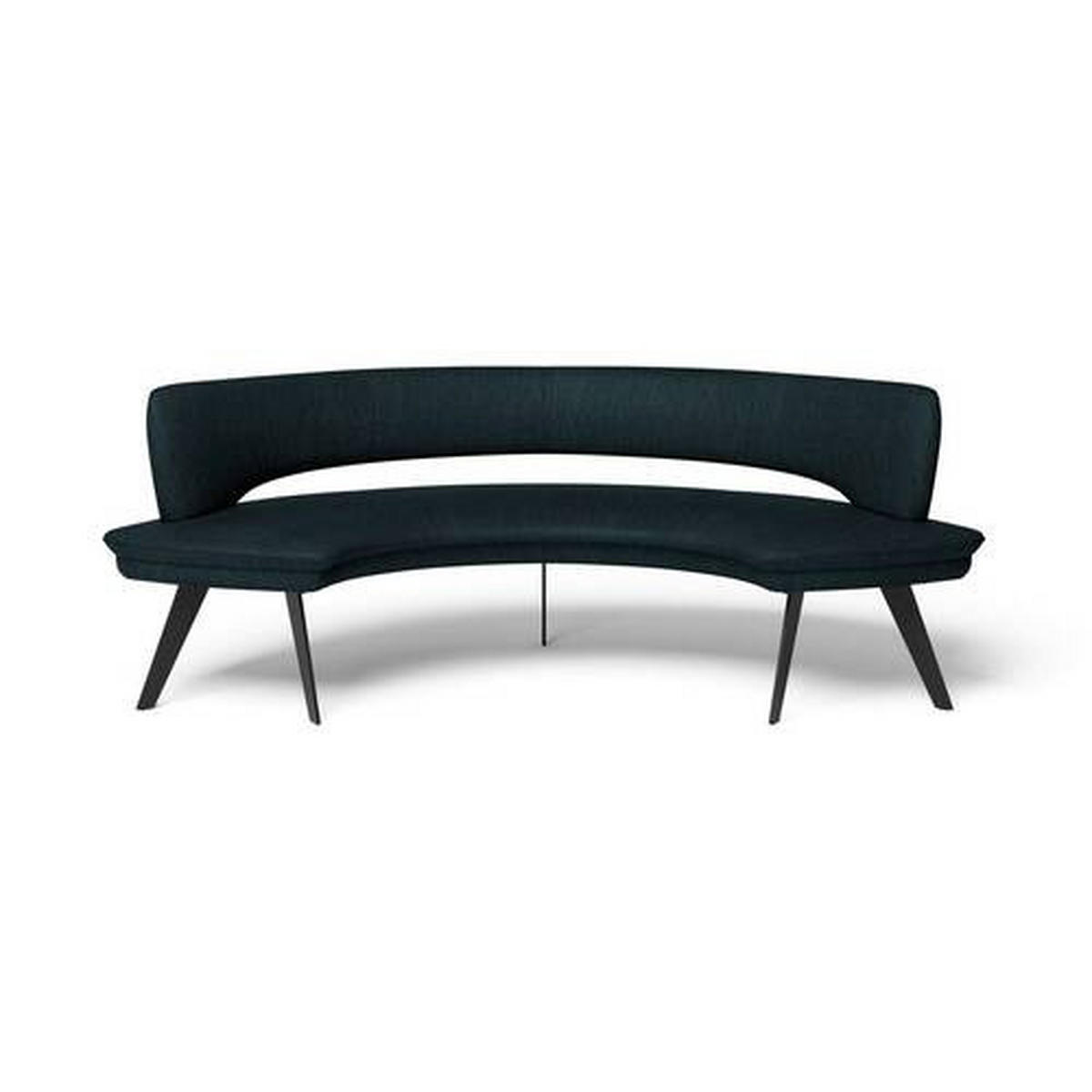 SITZBANK in Metall, Leder Dunkelgrün  - Dunkelgrün/Schwarz, Design, Leder/Metall (238/84/154cm) - Joop!