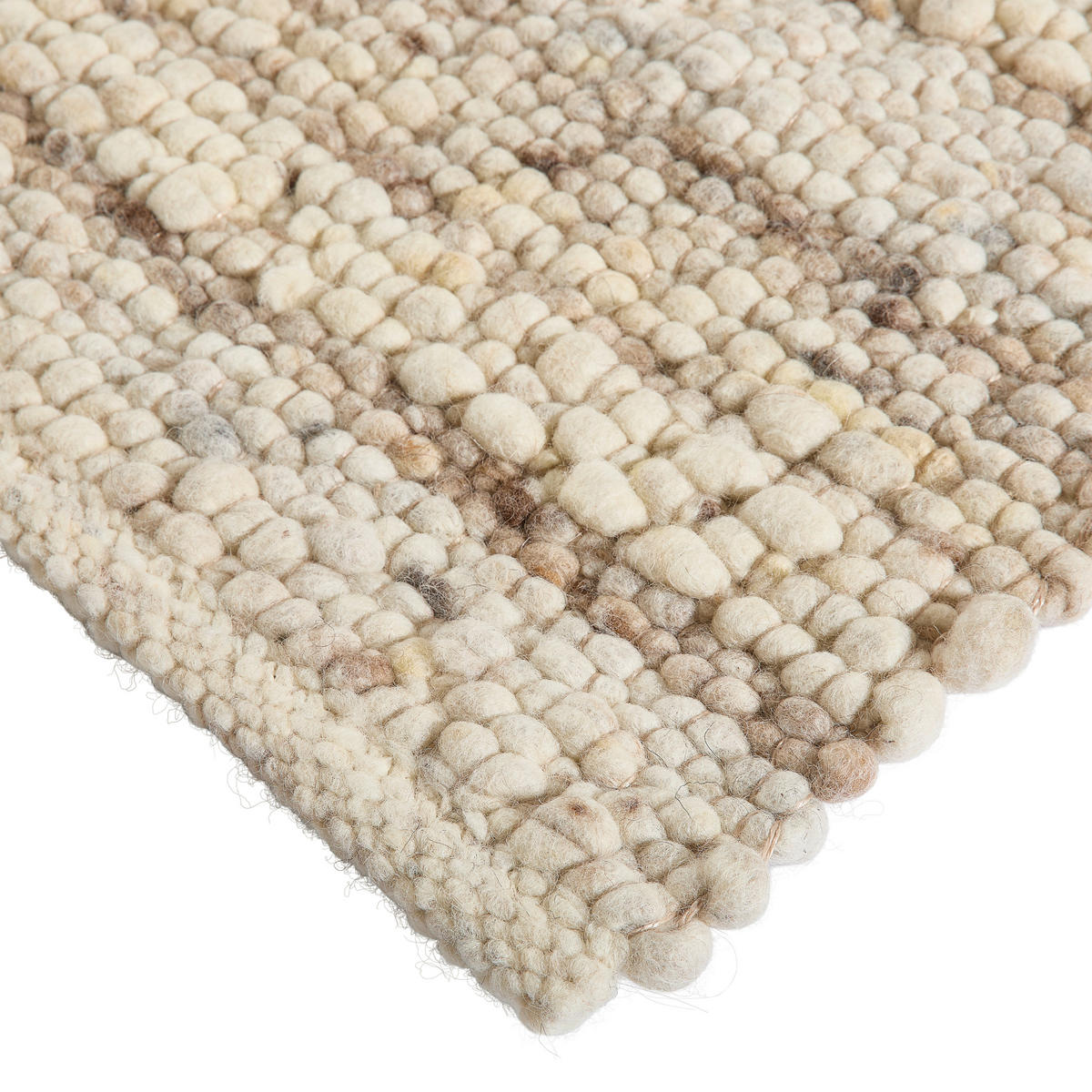 HANDWEBTEPPICH 170/230 cm Genua Greige rechteckig  - Greige, Basics, Textil (170/230cm) - Linea Natura