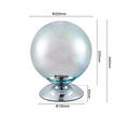 TISCHLEUCHTE Galaxy 20/25 cm  - Chromfarben, LIFESTYLE, Glas/Metall (20/25cm) - Novel
