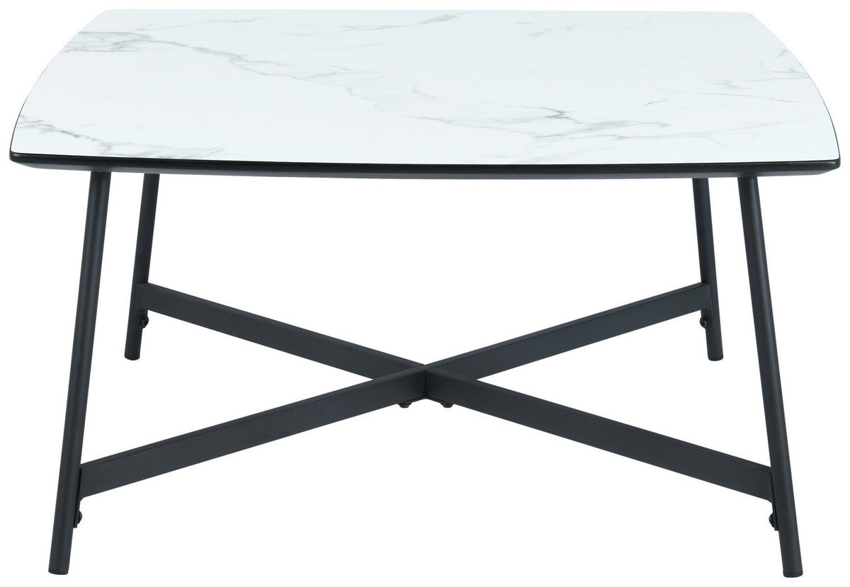 KONFERENČNÍ STOLEK, bílá, kov, kompozitní dřevo, 80/60/42 cm - bílá/černá, Design, kov/kompozitní dřevo (80/60/42cm) - MID.YOU