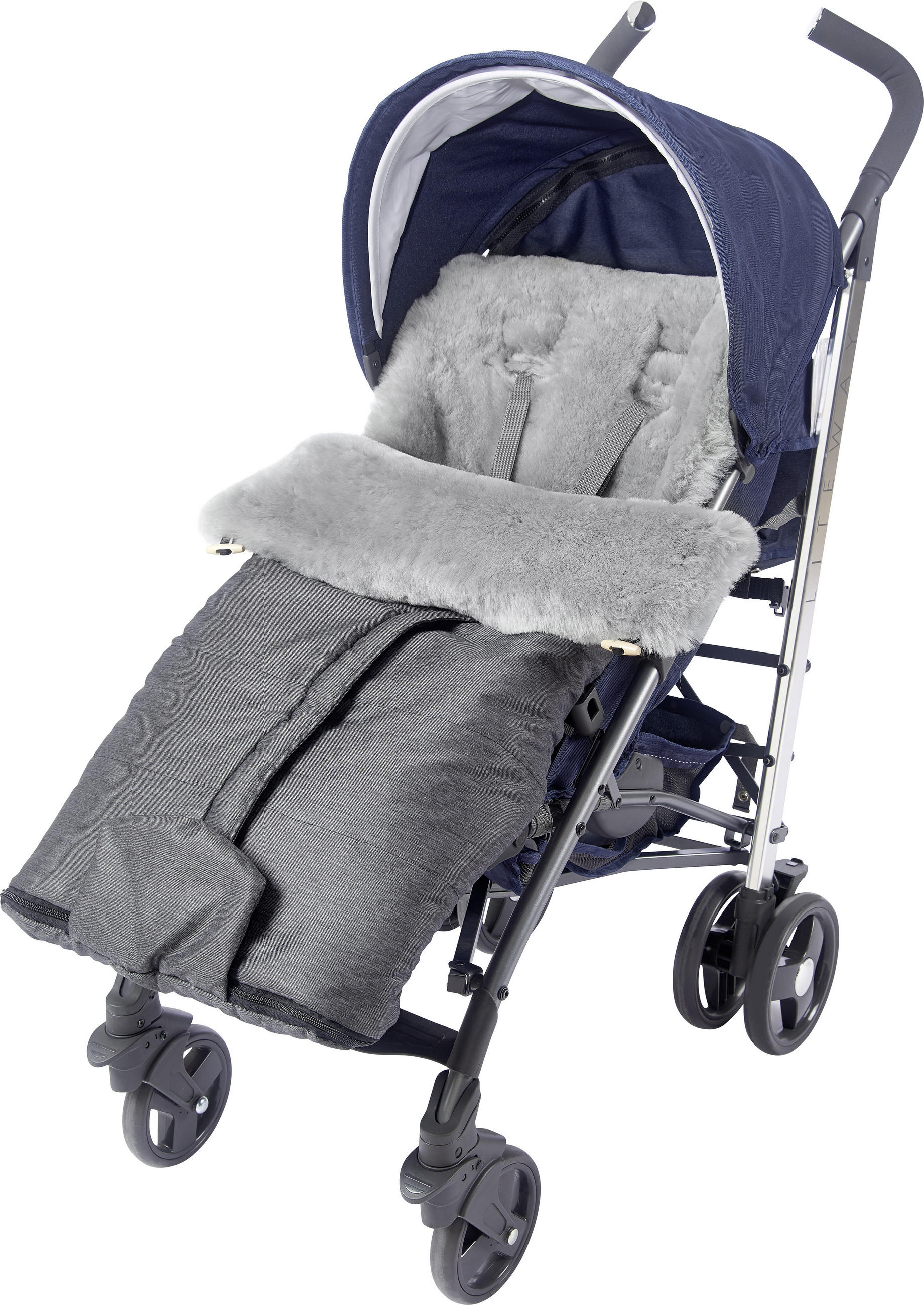FELLSACK  - Grau, Natur, Textil (49/100cm) - Jimmylee