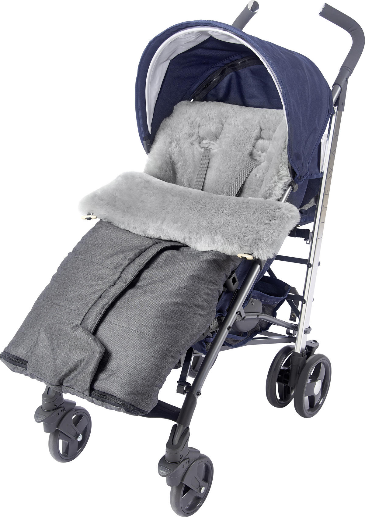 FELLSACK  - Grau, Natur, Textil (49/100cm) - Jimmylee