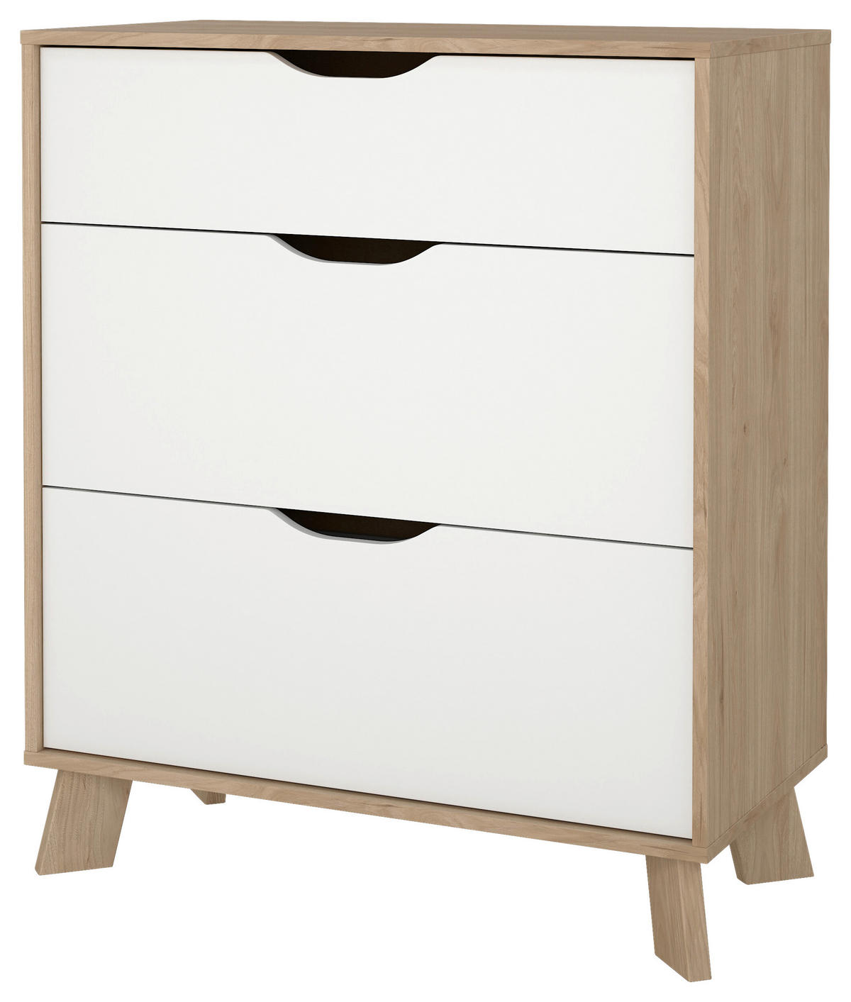 KOMMODE  in 78,7/92,2/39,8 cm  - Eichefarben/Weiß, MODERN, Holzwerkstoff (78,7/92,2/39,8cm) - MID.YOU