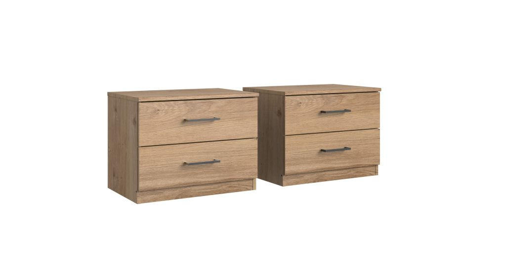 SPAVAĆA SOBA bijela, boje hrasta - bijela/boje hrasta, Moderno, staklo/drvni materijal (518/208/210cm) - Carryhome