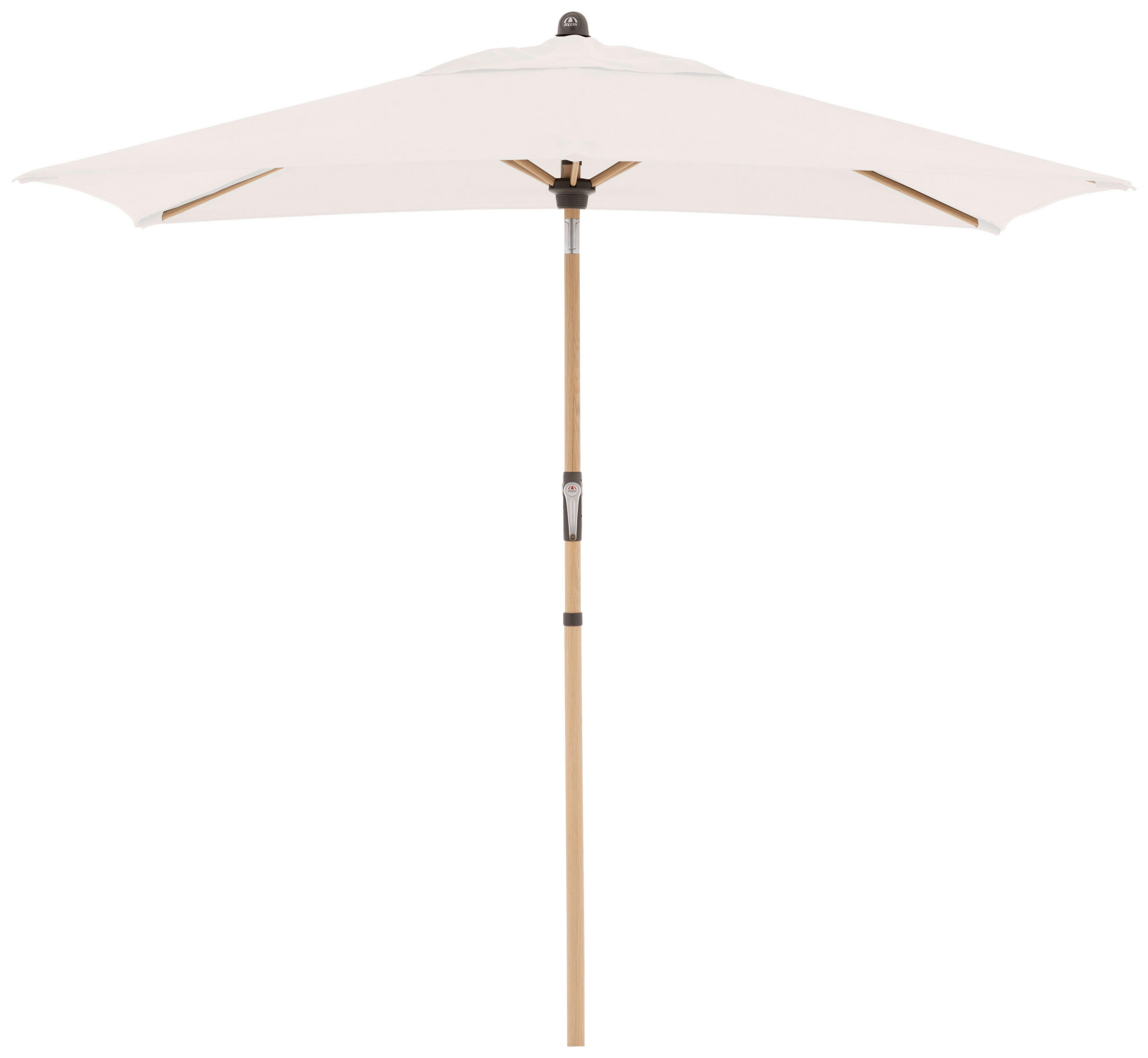 SONNENSCHIRM 140x210 cm Naturfarben  - Eschefarben/Naturfarben, Basics, Textil/Metall (140/210cm) - Doppler