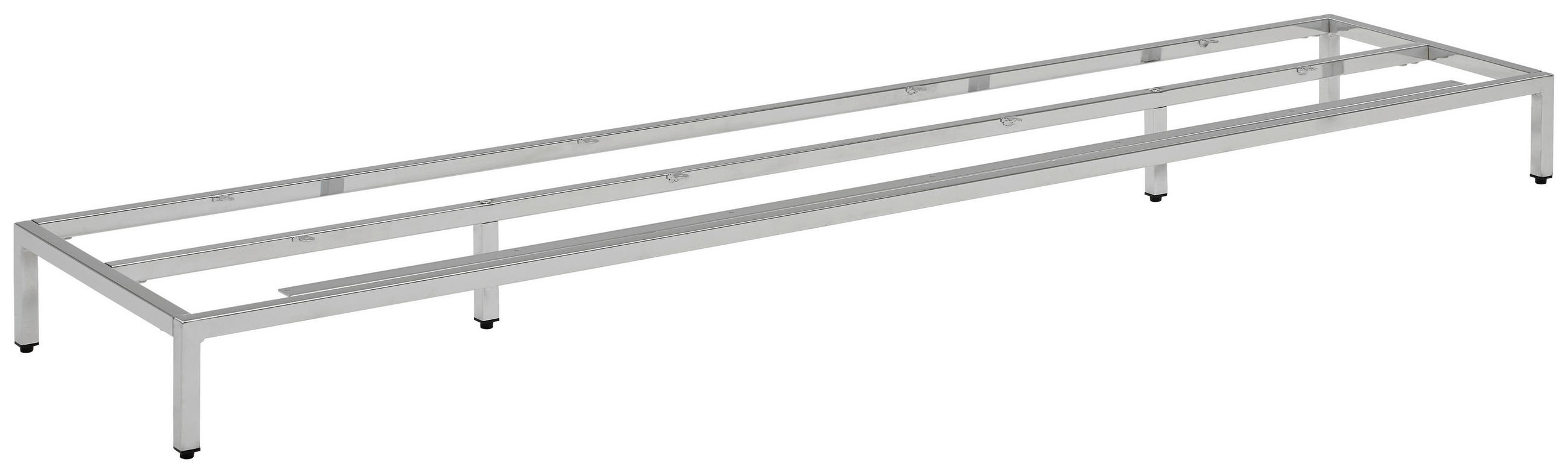 FUßGESTELL  in 180,8/13/40 cm  - Chromfarben, Basics, Metall (180,8/13/40cm) - Novel