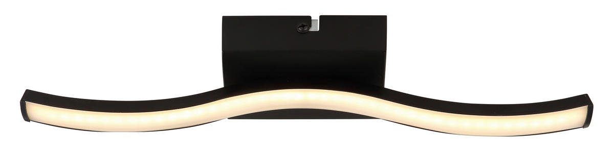 LED PLAFONJERA - opal/crna, Dizajnerski, plastika (34,3/7/6,4cm) - Best Price